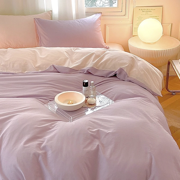 Ensemble Housse de Couette et Taie D’oreiller en Coton – Image 3