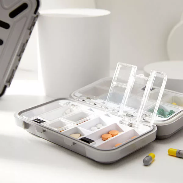 Boîte à Pilules Portable Organisateur de Médicaments de Voyage – Image 2